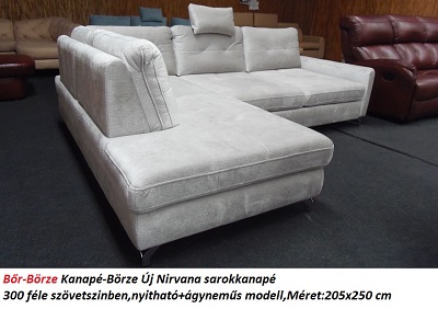 Bőr-börze nirvana sarokkanapé