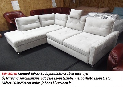 Bőr-börze nirvana sarokkanapé